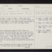 Orbliston, NJ35NW 3, Ordnance Survey index card, page number 1, Recto