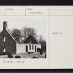 Dundurcas Kirk And Burial Ground, NJ35SW 4, Ordnance Survey index card, Recto