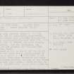 Melgum, NJ40NE 1, Ordnance Survey index card, page number 1, Recto