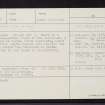 Migvie, NJ40NW 3, Ordnance Survey index card, Recto