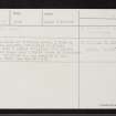 Coldstone, NJ40NW 9, Ordnance Survey index card, Recto