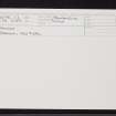 Drummy, NJ40SE 17, Ordnance Survey index card, Recto