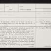 Knock Hill, NJ40SE 28, Ordnance Survey index card, page number 1, Recto