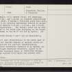 Old Kinord, NJ40SW 3, Ordnance Survey index card, page number 3, Recto