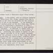 Culblean Hill, NJ40SW 8, Ordnance Survey index card, page number 2, Verso