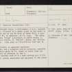 New Kinord, NJ40SW 13, Ordnance Survey index card, page number 1, Recto