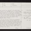 Clova, Kildrummy, NJ41NE 1, Ordnance Survey index card, page number 2, Verso