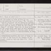 Mains Of Brux, NJ41NE 20, Ordnance Survey index card, Recto