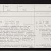 Cairn Fichlie, NJ41SE 2, Ordnance Survey index card, page number 1, Recto