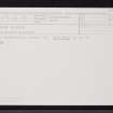 Wester Sinnahard, NJ41SE 17, Ordnance Survey index card, Recto