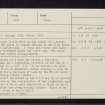 Glenkindie House, 'Dun', NJ41SW 6, Ordnance Survey index card, page number 1, Recto