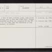 Clova, NJ42SE 18, Ordnance Survey index card, Recto