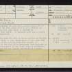 The Buck, NJ42SW 1, Ordnance Survey index card, page number 1, Recto