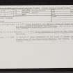Wormy Hillock, NJ43SW 1, Ordnance Survey index card, Recto