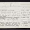 Hill Of Milleath, NJ44SE 9, Ordnance Survey index card, page number 1, Recto