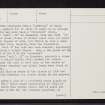Hill Of Milleath, NJ44SE 9, Ordnance Survey index card, page number 2, Verso