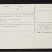 Glenshee, NJ44SW 5, Ordnance Survey index card, page number 2, Verso