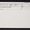 Glen Keith Distillery, NJ45SW 20, Ordnance Survey index card, Recto