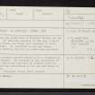 Chalmers Slack, NJ46NE 6, Ordnance Survey index card, Recto