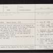 Kirkton Of Leochel, St Marnoch's Church And Churchyard, NJ50NE 4, Ordnance Survey index card, page number 1, Recto