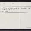 Old Keig, NJ51NE 2, Ordnance Survey index card, page number 3, Recto