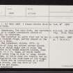 The Auld Kirk Of Alford, NJ51NE 3, Ordnance Survey index card, page number 1, Recto