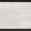 Roundabout, NJ51NE 7, Ordnance Survey index card, page number 1, Recto