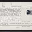 Crookmore, NJ51NE 16, Ordnance Survey index card, page number 2, Verso