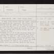 Howemill, NJ51SE 3, Ordnance Survey index card, page number 1, Recto