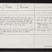 Holywell, NJ52NE 2, Ordnance Survey index card, Recto