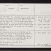 Ardlair, NJ52NE 3, Ordnance Survey index card, Recto