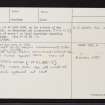 Clatt, Clatt 2, NJ52NW 7, Ordnance Survey index card, page number 2, Verso