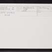 Kirktown Of Clatt, Clatt Parish Church, NJ52NW 23, Ordnance Survey index card, Recto