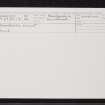 Leith Hall Policies, Kenneth's Mount, NJ52NW 27, Ordnance Survey index card, Recto