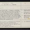 Leys Of Dummuies, NJ53NE 6, Ordnance Survey index card, Recto