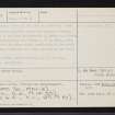 Stoneyfield, NJ53NE 10, Ordnance Survey index card, page number 2, Verso