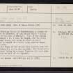Huntly, NJ53NW 1, Ordnance Survey index card, page number 1, Recto