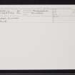 Torra Duncan, NJ53NW 10, Ordnance Survey index card, Recto
