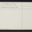 Bruce's Howe, NJ53NW 11, Ordnance Survey index card, page number 2, Verso