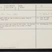 Strath Bogie, NJ53SW 14, Ordnance Survey index card, Recto