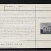 Conzie Castle, NJ54NE 13, Ordnance Survey index card, page number 2, Verso