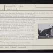Mains Of Bognie, Farmhouse, NJ54NE 16, Ordnance Survey index card, page number 2, Verso