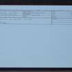 Gallon Of Water, The Bin, NJ54SW 4, Ordnance Survey index card, Recto