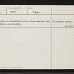 Bowmen's Road', NJ55SW 5, Ordnance Survey index card, page number 2, Verso