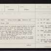 Balblair, NJ60NE 2, Ordnance Survey index card, page number 1, Recto
