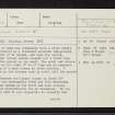 Deer Park, NJ61NE 1, Ordnance Survey index card, page number 1, Recto