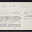 Cothiemuir Wood, NJ61NW 1, Ordnance Survey index card, page number 1, Recto