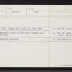 Whitehouse, NJ61SW 2, Ordnance Survey index card, Recto