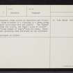 Tillyfourie, NJ61SW 3, Ordnance Survey index card, page number 3, Recto