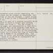 Hatton Of Ardoyne, NJ62NE 7, Ordnance Survey index card, page number 3, Recto